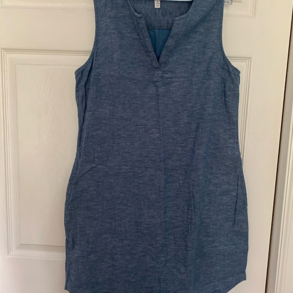 Time and Tru Blue Midi Dress